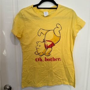 Disney Yellow Winnie the Pooh Short Sleeve Tee